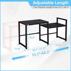 44.3 Inches Expandable Metal Storage Shelves,150LBS Heavy Duty Shelving Units and Storage For Appliance,Adjustable Utility Organization and Storage Shelf Rack For Kitchen Cabinet Closet Garage Pantry - size: 1 Tier：11.8"D x 44.3 "W x 16.3"H