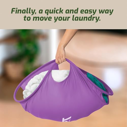 Laundry Turtle Collapsible Laundry Basket | Foldable Laundry Hamper & Collapsible Laundry Baskets | Portable Laundry Grabber for Dirty Clothes (Lavender, Small) - color: Lavender, size: Small