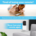 TotalMount Hole-Free Remote Holder – Eliminates Need to Drill Holes in Your Wall (White Remote Control Holder, Quantity 1) - color: White