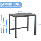 17.3 Inches Metal Storage Shelves,150LBS Heavy Duty Shelving Units and Storage For Small Appliance,Adjustable Utility Storage and Organization Shelf Rack For Kitchen Cabinet Closet Under Sink Pantry - size: 1 Tier：11.8"D x 17.3"W x 15.9"H