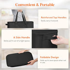 Lifewit 2 Pack Slim Laundry Hamper, Collapsible Narrow Laundry Basket, Small Tall Dirty Clothes Hampers with Handles for Bathroom Bedroom College Dorm, Black, 65L - color: Black
