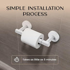 Day Moon™ - Toilet Paper Holder - Modern Roll Holder for Bathroom - 1 Pack - Wall Mount - Classic, White - color: White, size: Classic 1 Pack