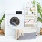 MINTWOOD Design 22in Extra Large Blanket Basket Holder Living Room, Rectangle Rope Woven Storage Basket with Handles for Laundry, Pool Towels, and Shoes, Dog Toy Organizer Bin Box, Gray - color: Gray