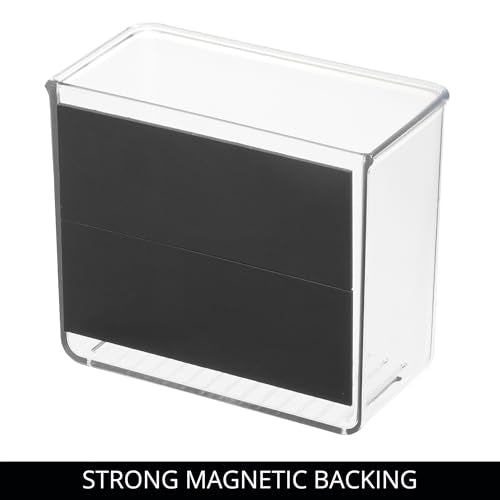 iDesign Magnetic Small Clear Plastic Organizer Bins for Laundry Room Storage - size: Small, style: Pack of 1