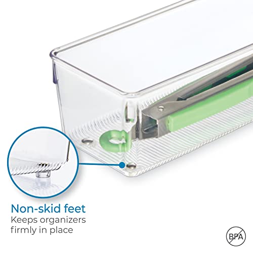 iDesign EMW6134175, Large, Clear - size: 4 x 16 x 3, style: Pack of 1