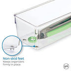 iDesign EMW6134175, Large, Clear - size: 4 x 16 x 3, style: Pack of 1