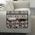 Aztec Tribal Geometry Leopard Print Couch Arm Cover Recliner Arm Rest Covers Washable Sofa Armchair Protector for Pet Dog Cats Easy to Install - color: Aztec Tribal Geometry Leopard
