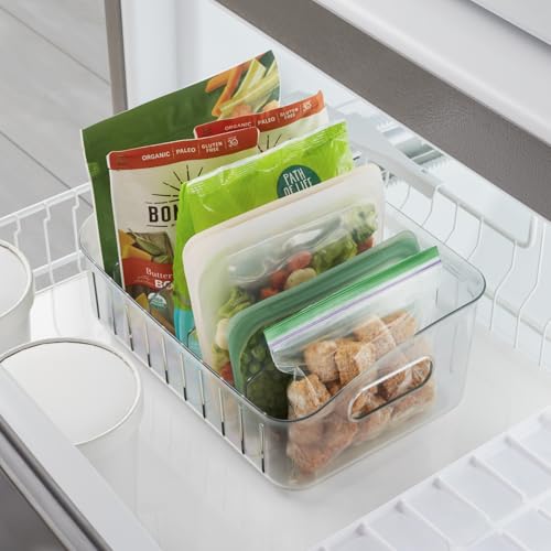 YouCopia FreezeUp Freezer Bin 12", BPA-Free Fridge Organizer with Adjustable Dividers and Handle for Frozen Food and Leftovers - size: 12" Deep