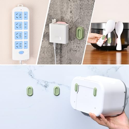 XYOFUN Magnetic Remote Control Holder Wall Mount - 4 Pcs No Drill Self-Adhesive Organizer for Air Conditioner & TV Remotes, Storage Caddy for Televisions Backside - Multicolor - color: Multicolored