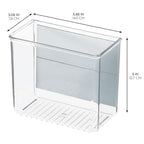 iDesign Magnetic Small Clear Plastic Organizer Bins for Laundry Room Storage - 2-Pack - size: Small, style: Pack of 2