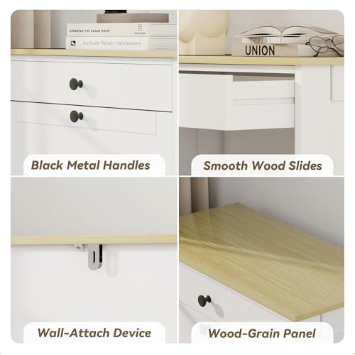 FTZxHKLX Shoe Cabinet with 2 Flip Drawers, Slim Wooden Hidden Shoe Organizer with Drawer, Pet-Proof Narrow Shoe Storage Cabinet for Entryway Living Room Behind The Door - color: White+wood Grain, size: 1pcs