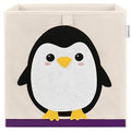 Foldable Animal Cube Storage Bins Fabric Toy Box/Chest/Organizer for Kids Nursery, 13 inch (Penguin) - color: Penguin