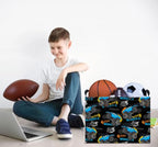 Rectangle Storage Basket with Handles, Collapsible Storage Bin, Books Box, Gift Basket(Truck) - color: Monster Truck