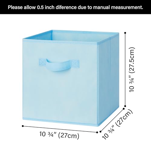 GRANNY SAYS 11x11 storage cubes for shelves, Rainbow-colored Storage Boxes for Cube Storage, 11-inch Cube Storage Bins for Organizing Clothes, Toys, and Books, Set of 6 - color: Pastel, size: 11 Inch-6 Pack