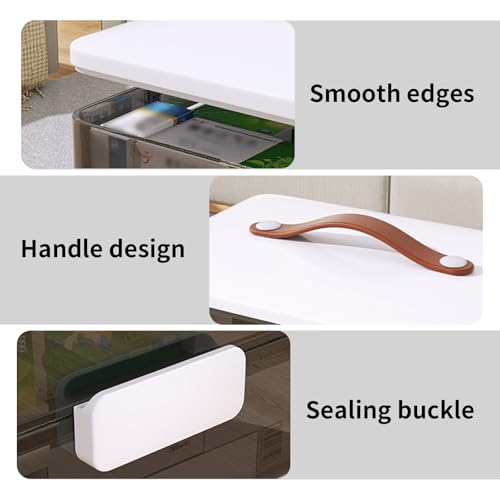 CTIME 3-Tier Medicine Organizer - Portable Medicine Cabinet with Leather Handle, Empty First Aid Kit for Home - size: Regular 3-Tier