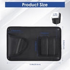 Gun Safe Door Organizer with Strong Adhesive Hook &Loop and Magnet Tape Two Way Mount, Elastic Gun Safe Pistol &Mag Holder for Most Pistols, for Indoor Storage - size: 2 Pack, style: 2 pouch 1 holster