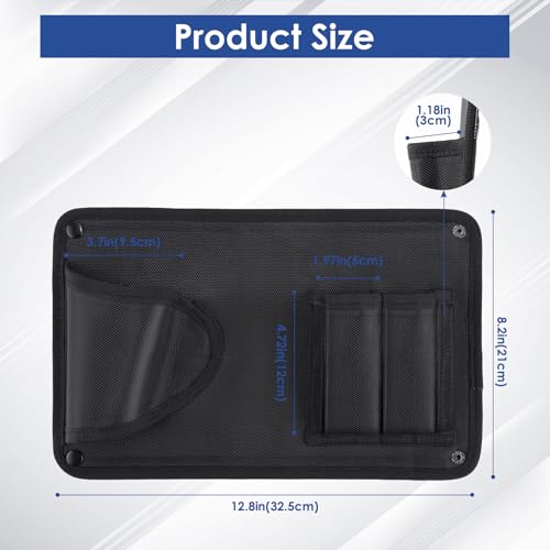 Gun Safe Door Organizer with Strong Adhesive Hook &Loop and Magnet Tape Two Way Mount, Elastic Gun Safe Pistol &Mag Holder for Most Pistols, for Indoor Storage - size: 2 Pack, style: 2 pouch 1 holster