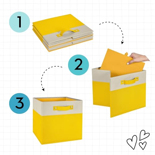RiverRidge Kids storage bins - 10.5 Cube Storage Organizer with Handles – Black Two-Tone closet organizers and storage for Toys, Shoes & More - Fits RiverRidge Cabinets - color: Black