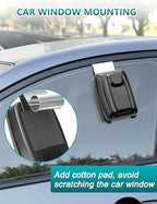 Car Window Lock Box for Turo, Portable Car Key Lock Box, Punch Button Combination Key Safe Box, Sturdy Waterproof Large Capacity Security Lockbox fit for Ride Share, Turo, GetAround ﻿ - color: C-Grey