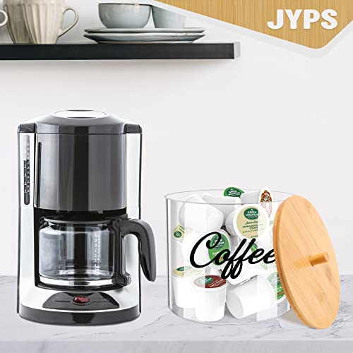 JYPS 1+1 Large-Capacity Laundry Pods Container with Bamboo Lid, Clear Acrylic Powder Detergent Containers for Pods, Scent Boosters & Powder, Laundry Room Organization decor, Storage Jars Set - size: 2-Pack