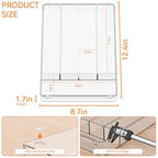 Yieach Clear Small Silverware Organizer 9 inch Wide for Kitchen Drawers,BPA Free Silverware Trays and Plastic Silverware Dividers & Holder,Utensil and Flatware Drawer Organizer Suitable for Fork,Spoon - size: Medium