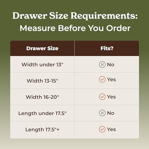 SMIRLY Silverware Drawer Organizer – Bamboo Kitchen Drawer Organizer, Adjustable Utensil Holder and Cutlery Tray, Drawer Dividers for Flatware and Kitchen Utensils | Adjustable, Drawer Dividers, Flatware, Kitchen Utensils - size: 8 Slot