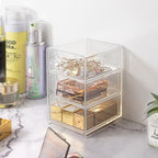 Small Desk Organizer with Drawer, Desktop Organization for Office Supplies, Jewelry Storage Box