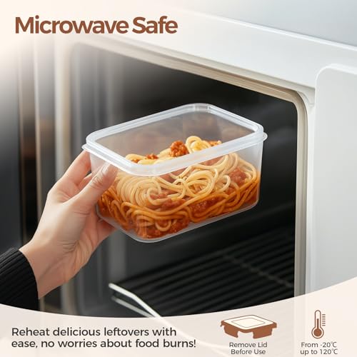 ComSaf Food Storage Containers with Lids Set of 3 (2L/2.1Qt) (1.4L/1.5Qt) (0.8L/0.8Qt), Airtight Food Storage Container, Plastic Canister Sets for Kitchen, Pantry Organizer for Sugar, Cereal and Snack - size: 2.1Qt/1.5Qt/0.8Qt-Rectangle