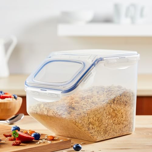 Lock & Lock Storage Bins Food Storage Container with Flip-top lids (Large) - size: Large