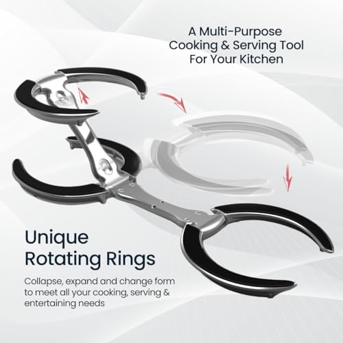 Trivae Pot Lid Holder – 4-in-1 Pot Lid Holder While Cooking, Pan Lid Holder, Trivet & Cake Stand – Versatile Kitchen Tool for Hot Pots, Serving & Display – Space-Saving, Heat-Resistant Stand - color: Classic Black