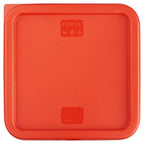 CURTA 8-Pack 8 Qt NSF Clear Polycarbonate Food Storage Containers with Red Lids - Square, Commercial-Grade, Freezer & Dishwasher Safe, Stackable - color: 8.0 Qt 8-Pack(Red Lids)