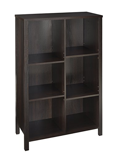 ClosetMaid 16055 Premium Adjustable 6-Cube Organizer, Black Walnut - color: Black Walnut, size: 6-Cube