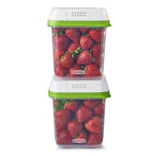 Rubbermaid FreshWorks Produce Saver, Medium Produce Storage Containers, 2 Pack - size: 2-Pack, 7.2 Cup