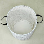LANGYASHAN Laundry Basket Canvas Fabric Collapsible Organizer Basket for Storage Bin Toy Bins Gift Baskets Bedroom Clothes Children Nursery Hamper (Cat) - color: Round Cat