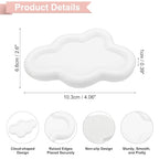 PATIKIL Cloud Jewelry Trinket Dish Tray, Gift Tray for Women Candy Cute Tray Holder Ring Earring Necklace Perfume Storage Key Organiser Decorative Plate, White