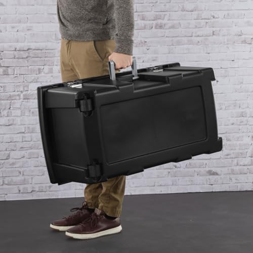Sterilite Wheeled Footlocker, Lockable Plastic Utility Storage Container, Black - size: 1 Pack