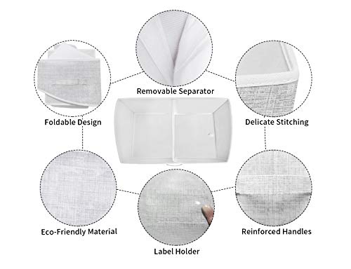 3 Packs Closet Storage Bins - Trapezoid Large Storage Box - Foldable Fabric Baskets for Organizing Clothes - Baby Toiletry, Toys, Towel, DVD, Book (Grey, 20 x 11.2 x 8.3 inches) - color: Grey, size: 20 x 11.2 x 8.3 inches