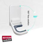 ALLICAVER 3 Pack Broom and Mop Holder Wall Mount, No-Drill Self Adhesive Gripper Hooks, Anti-Slip Organizer for Mop, Broom, Dustpan and Cleaning Tools