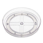 Amazon Basics Clear Rotating Lazy Susan Turntable Organizer for Condiments, 9-Inch, 2-Pack - size: 9" Diameter, 2-Pack
