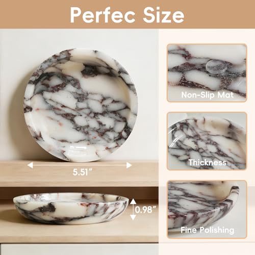 Jewelry Tray,5.5"x5.5" Marble Jewelry Tray for Entryway Table,Countertop Bathroom, Kitchen Dresser,Marble Tray,Waiting for Storage of Small Trinket,Home Decor Organizer - color: A2