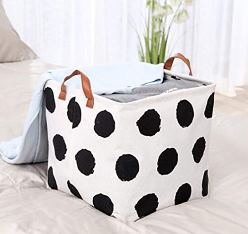 Square Canvas Toy Storage Bins Basket with Handle Collapsible Toy Organizer for Nursery Storage, Kid's Toy & Laundry, Gift Baskets(Round) - color: Round