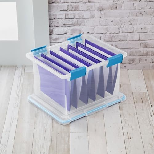 Sterilite 12-Pack Gasket Box, Weather-Resistant Storage Bins with Latching Lids, 32 Quart - Heavy-Duty Organizing Containers for Closet, Bathroom, and Office - size: 32 Quart, style: 12 Pack