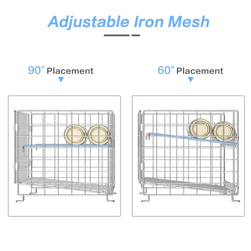 2-Pack Stackable Can Rack Organizer, Can Storage for Kitchen Pantry Cabinet, Can Holders for Food, Multifunctional Can Dispenser for Snacks Soda, Silver - color: Silver-2 pack, size: 2 Tier