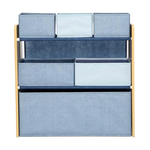 Delta Children - GapKids 6 Bin Toy Organizer - Greenguard Gold Certified, Indigo Blue - color: Indigo Blue