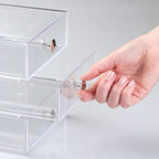 iDesign 3-Drawer Stackable Makeup Organizer - Clear Plastic Drawers for Bathroom, Vanity, or Desk - color: Clear, style: Pack of 1