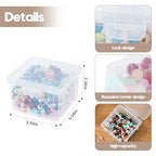 10-Pack Small Plastic Containers with Lids, Clear Stackable Storage Boxes & Bins Organizer for Bead Organizer, Craft Storage, Stickers, Jewelry & Small Items – Square Small - size: Clear Square Small - 10 Pack