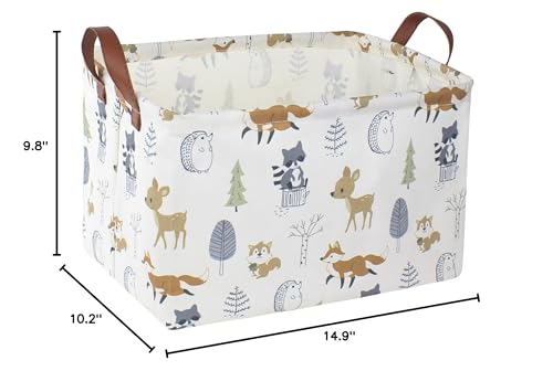 NTAOHAMPER Rectangular Storage Basket, Books Box, Gift Basket, Room Decor(Animal) - color: Animal
