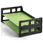 Officemate 26054 Recycled Desk Tray, Side Load,9 x 16 1/4 x 5, Legal, Black, 2/PK (OIC26054) - size: Pack of 2