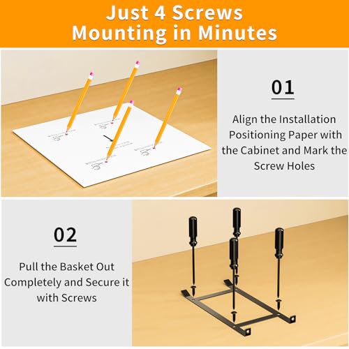 RCHYFEED Spice Rack Organizer for Cabinet, 2 Tier Slide out Spice Organization for Inside Cabinets & Pantry, Heavy Duty Adjustable Metal Spice Racks for Seasoning Organizer (13.5" Wx10.5 Dx9.5 H) - size: 2 Tier-13.5''Wx10.5''Dx9.5''H