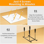 RCHYFEED Spice Organization for Cabinet,2 Tier Pull out Spice Rack Organizer for Inside Cabinets & Pantry, Slide out Heavy Duty Spice Shelf Rack for Kitchen Seasoning (11.5" Wx10.5 Dx9.5 H) - size: 2 Tier-11.5''Wx10.5''Dx9.5''H